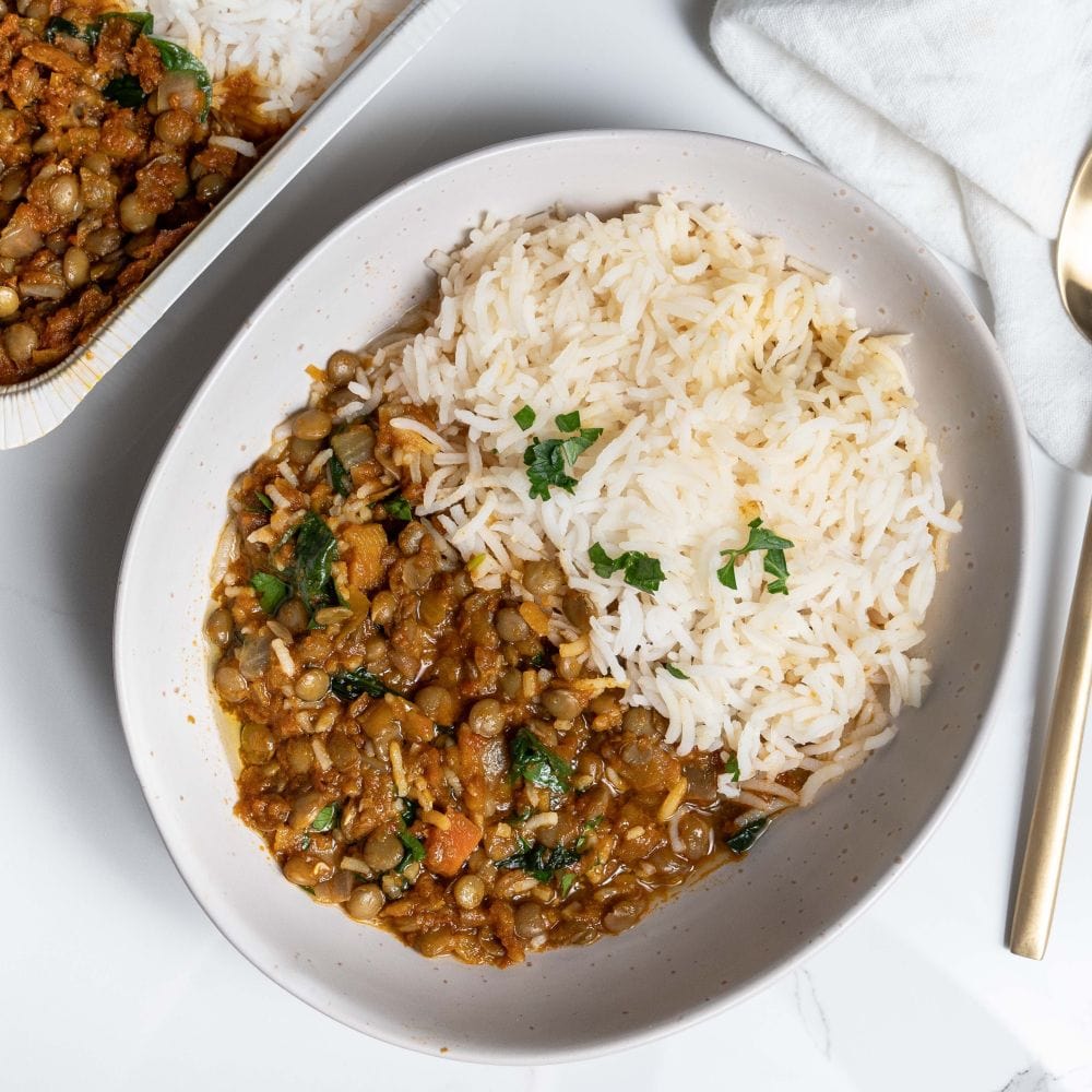 Ready to eat Meal Lentil Dahl With Basmati Rice