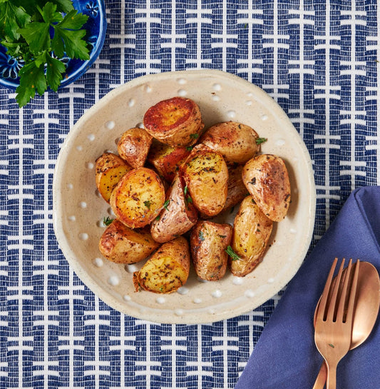 Side Roasted Garlic & Rosemary Kipfler Potatoes