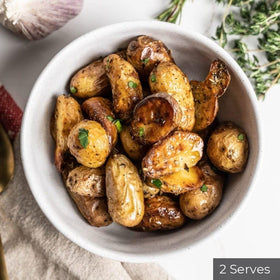 Roasted Garlic & Rosemary Kipfler Potatoes