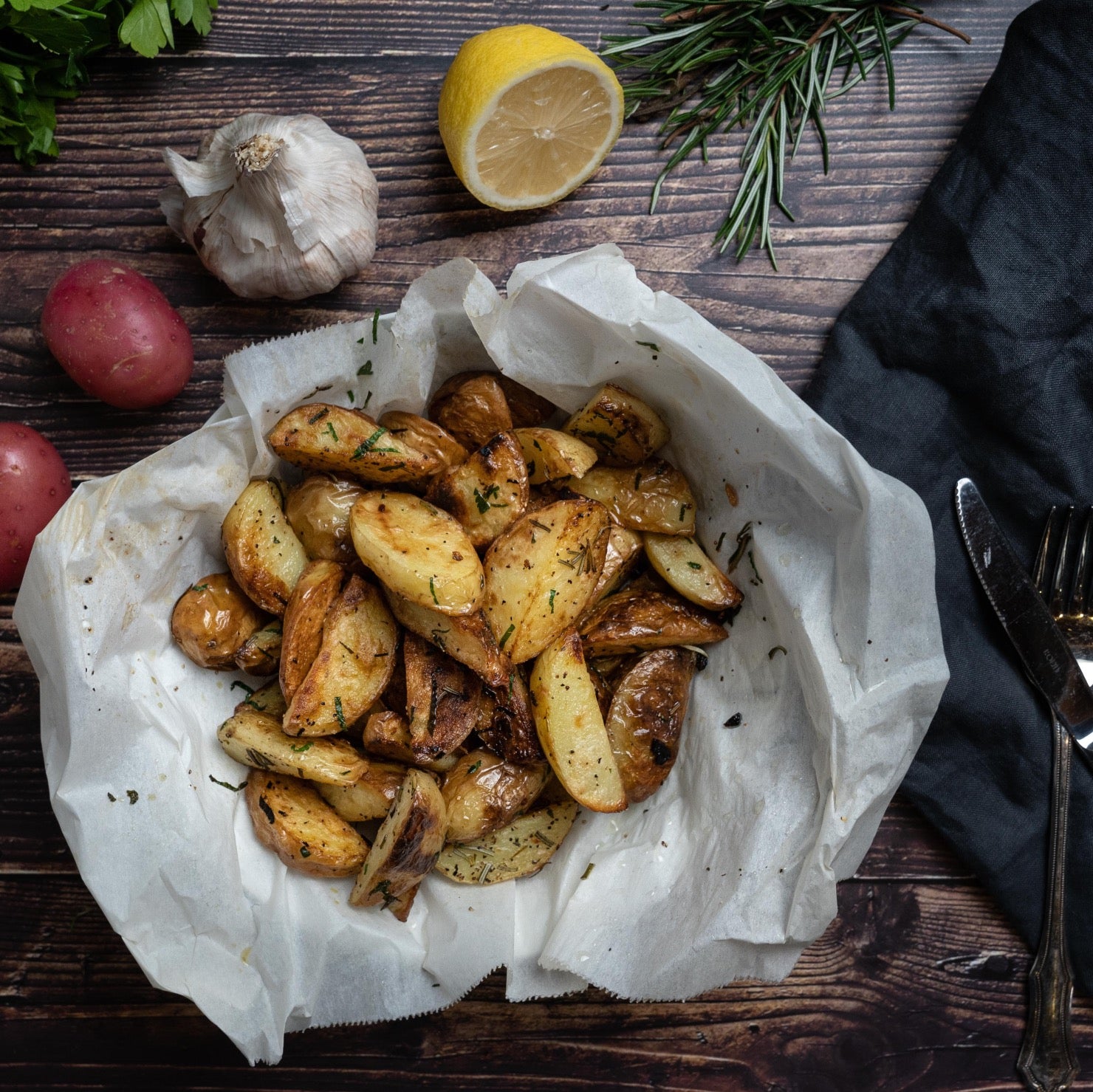 vegetarian frozen meal : kipfler potatoes