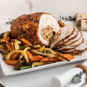 1.2kg Stuffed Turkey Breast Cranberries & Chestnuts Stuffing, fully cooked, serves 4-6