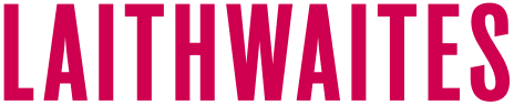 Laithwaites logo in red on a white background