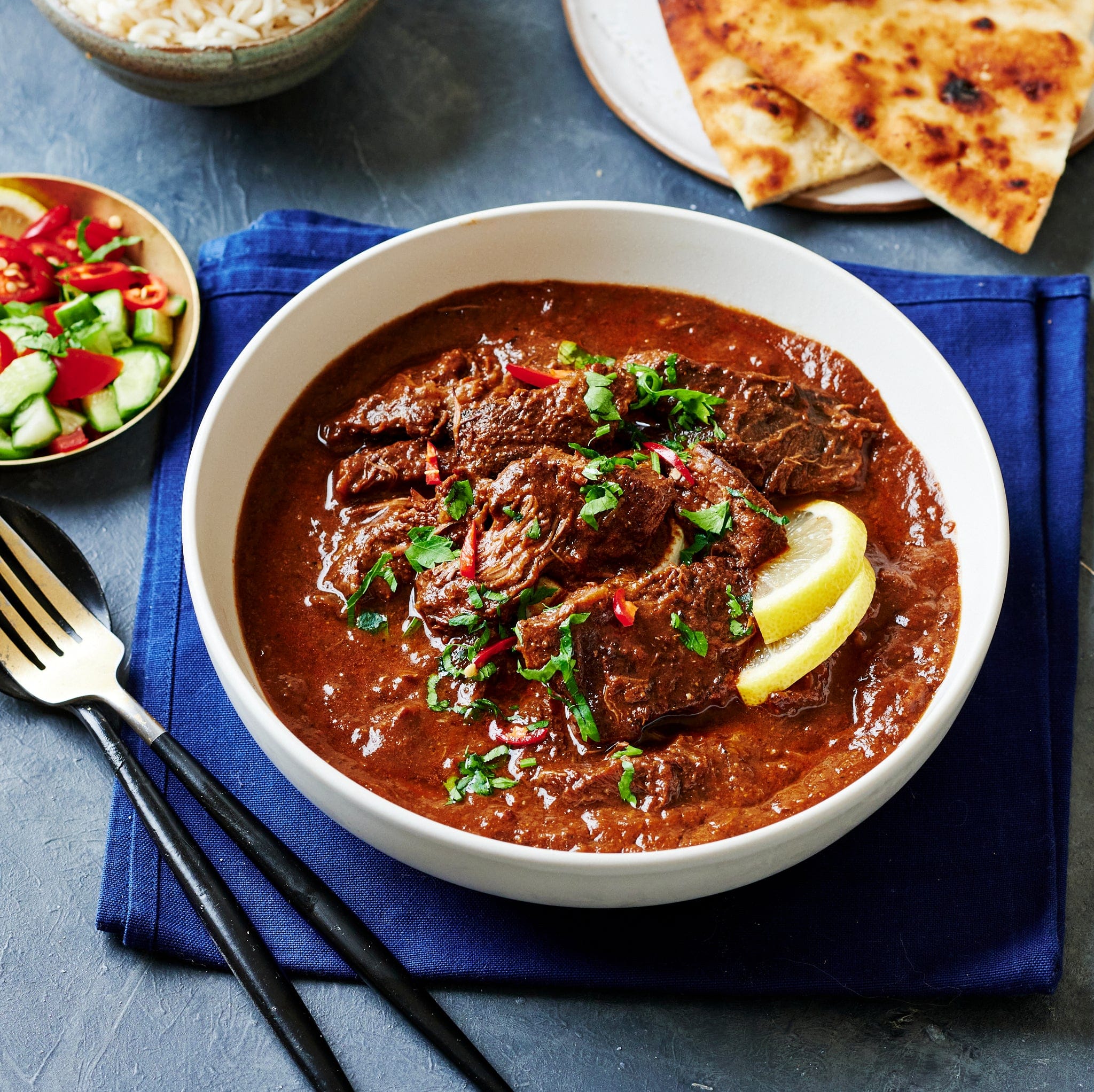 Curry, stews and wet dishes Beef Vindaloo