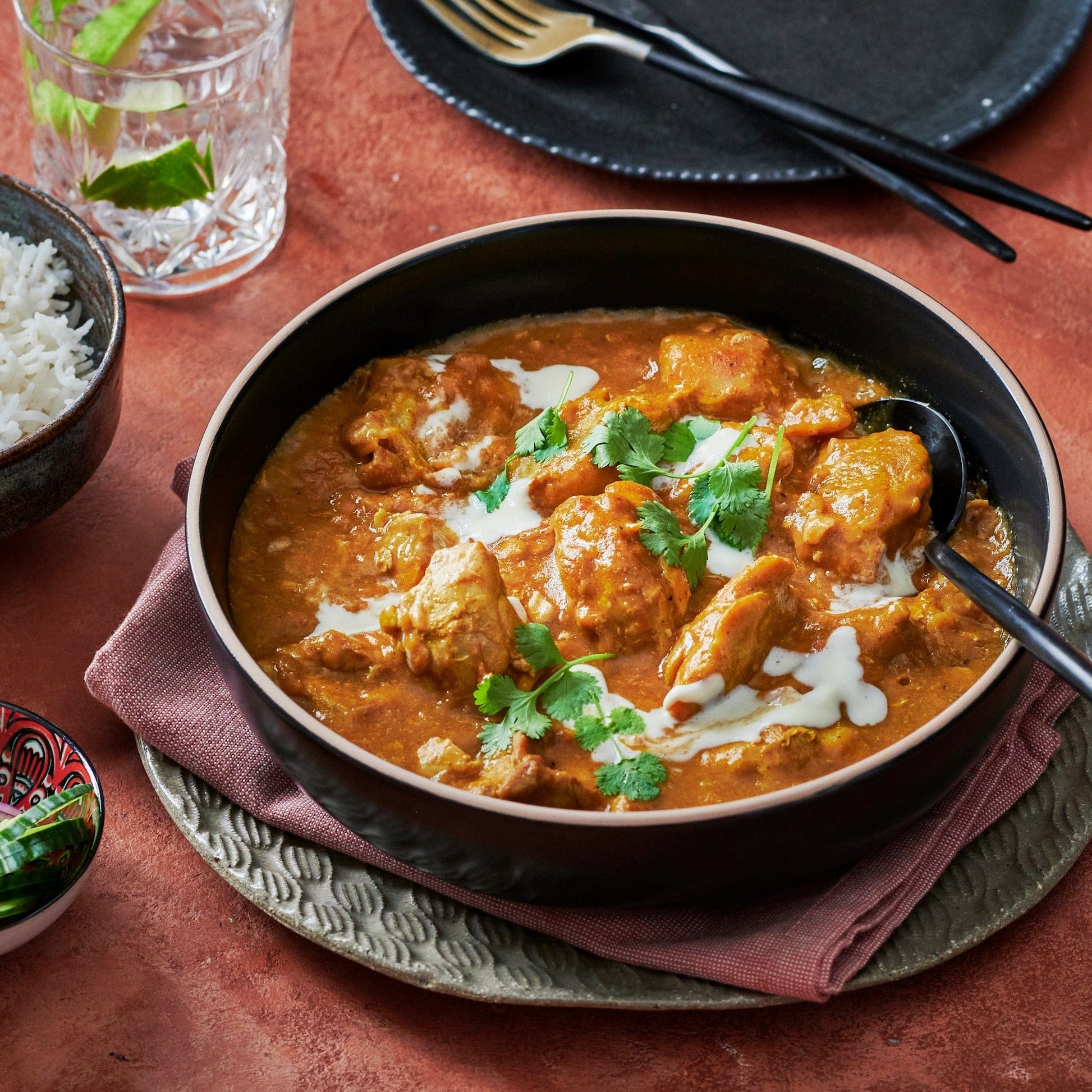 Curry, stews and wet dishes Creamy Chicken Korma