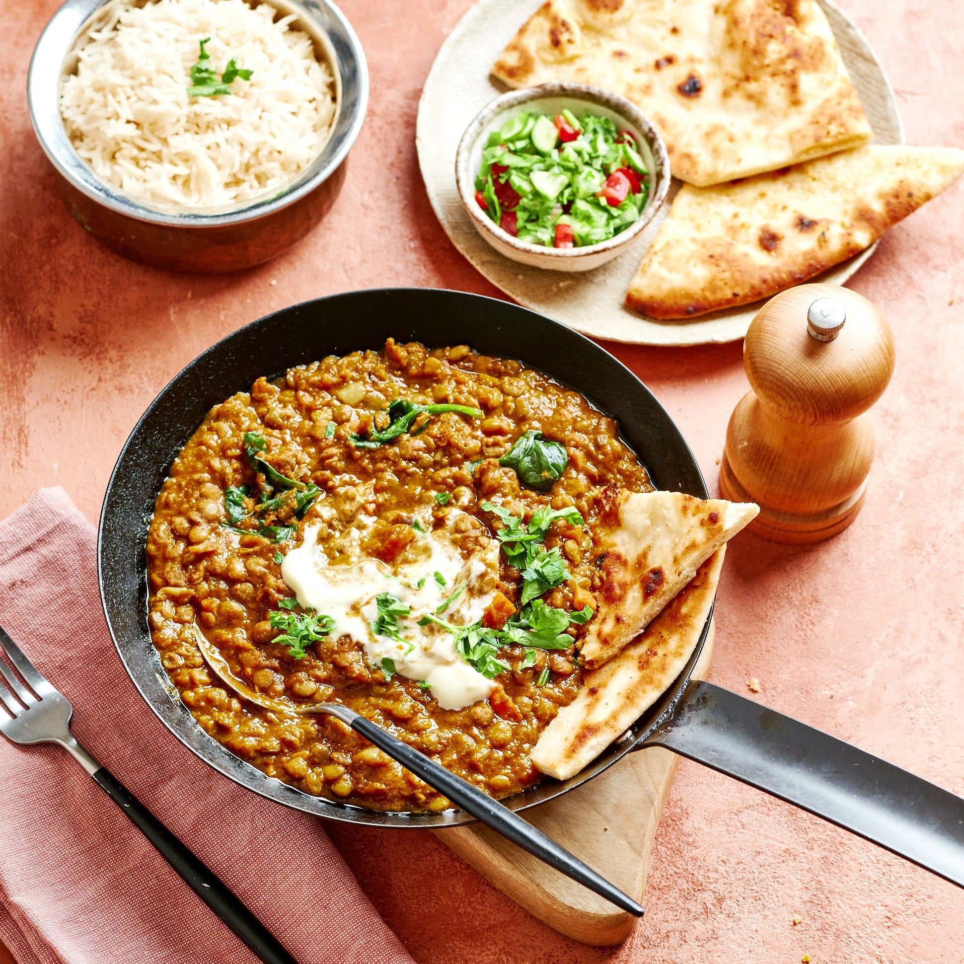 Curry, stews and wet dishes Lentil Dahl