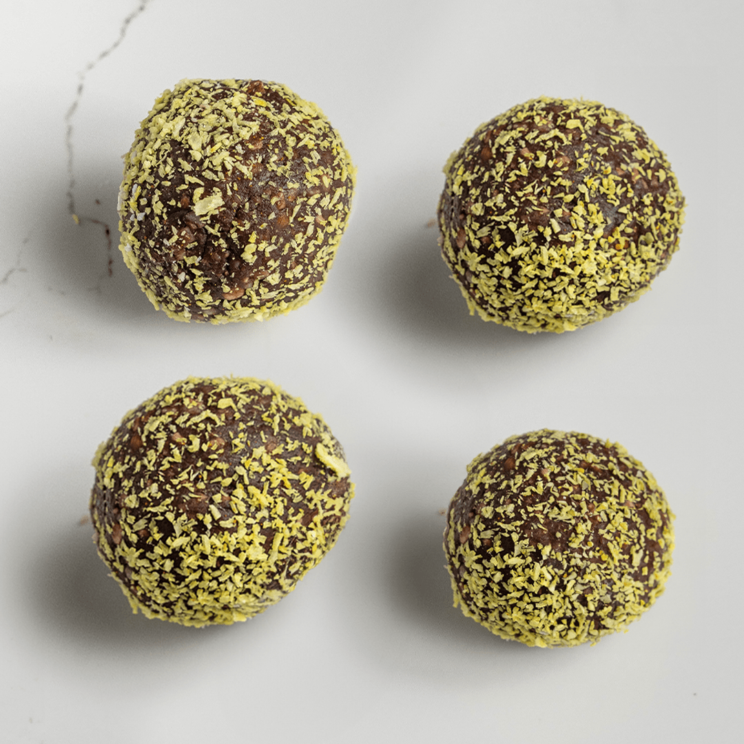 Dessert Jaffa Chocolate Balls with Turmeric *4, by Wellness by Tess