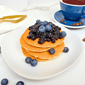 Pure Butter Pancakes with Blueberry Sauce *4