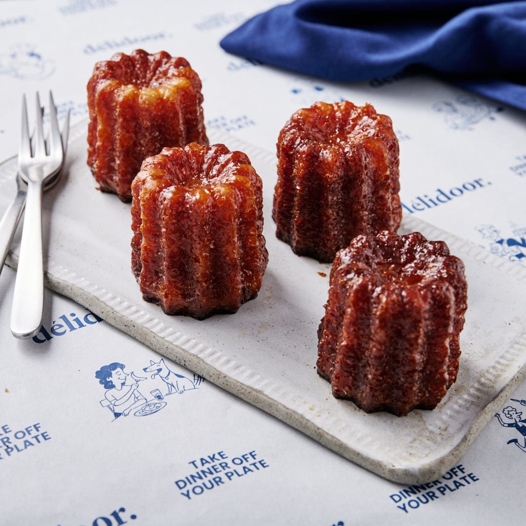 Dessert Traditional Canelés from Bordeaux, 4 Canelés per serve