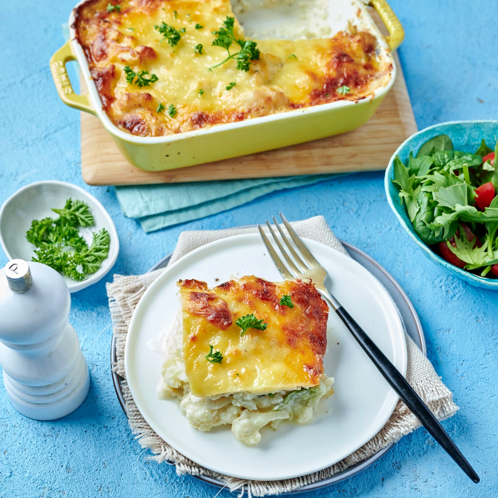 Foil Cauliflower Gratin