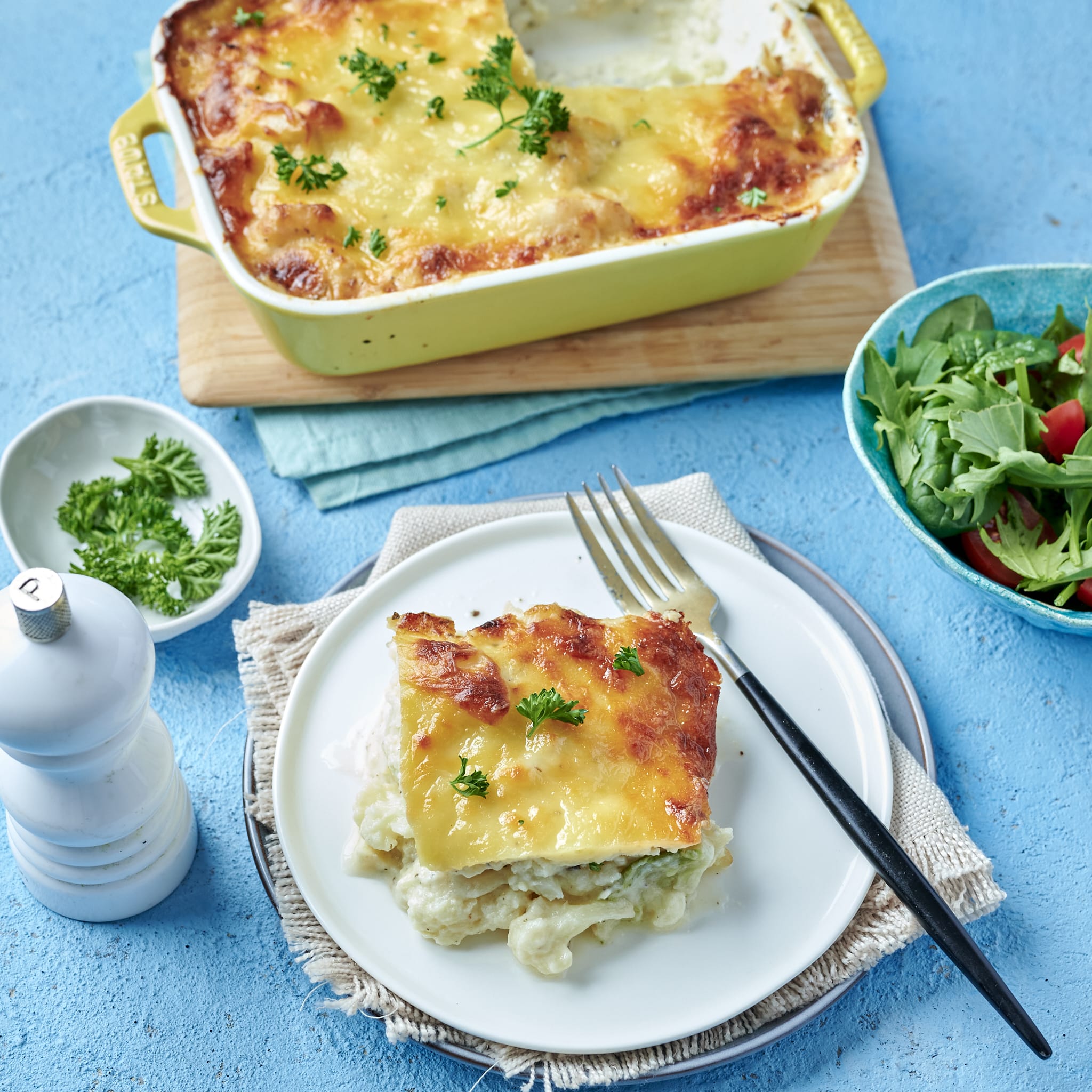 Foil Cauliflower Gratin