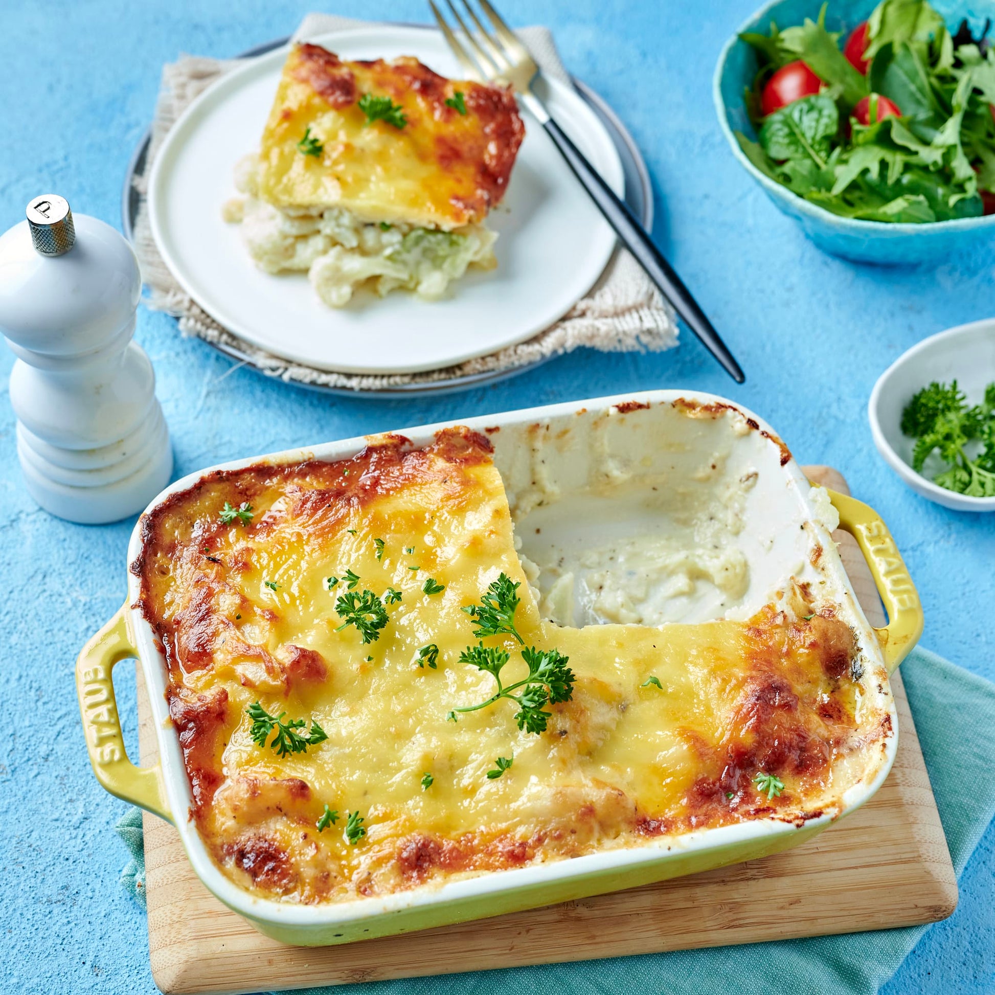 Foil Cauliflower Gratin