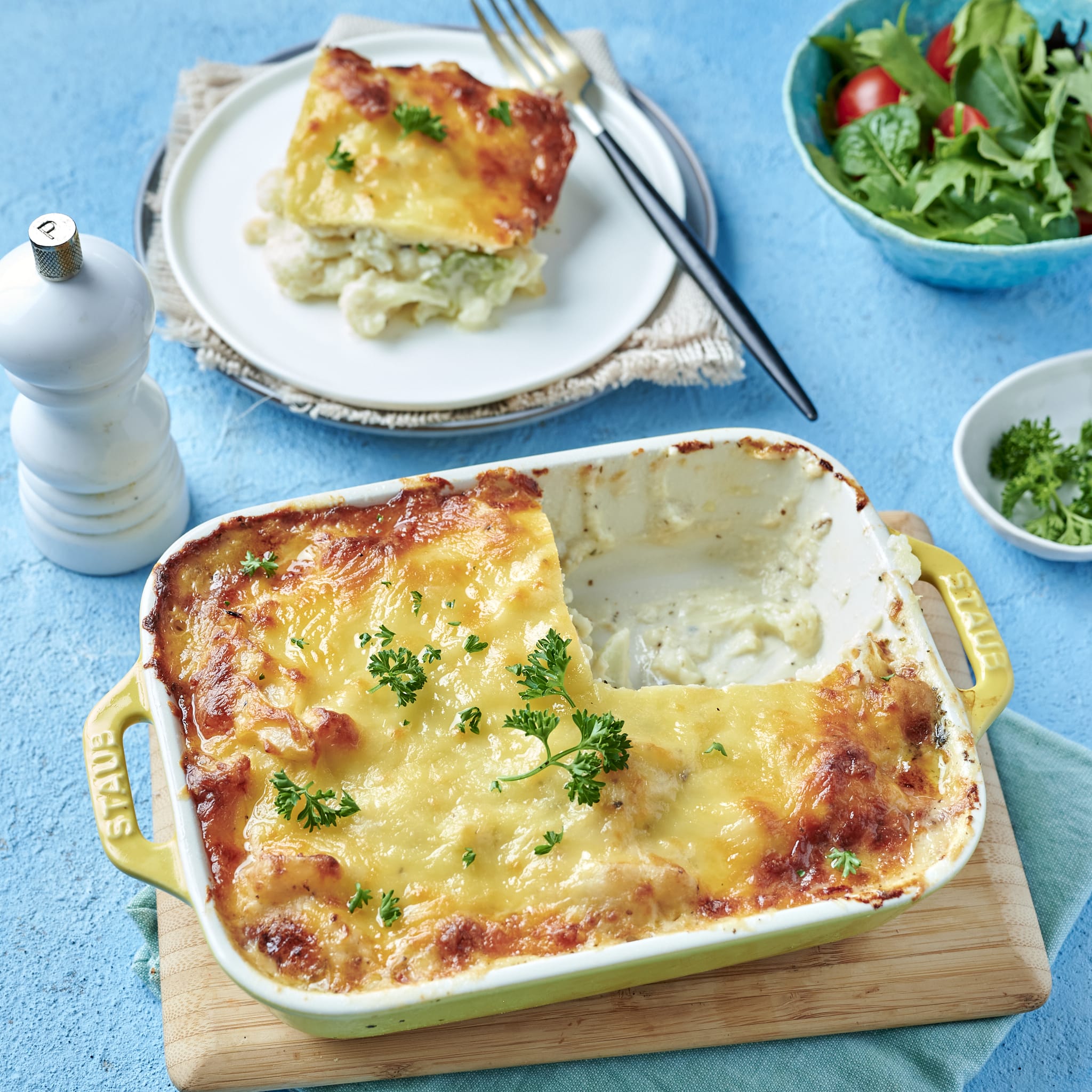 Foil Cauliflower Gratin