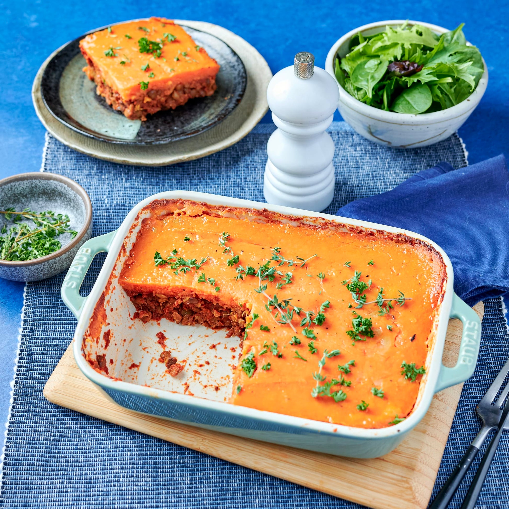 Foil Lentil Shepherd's Pie