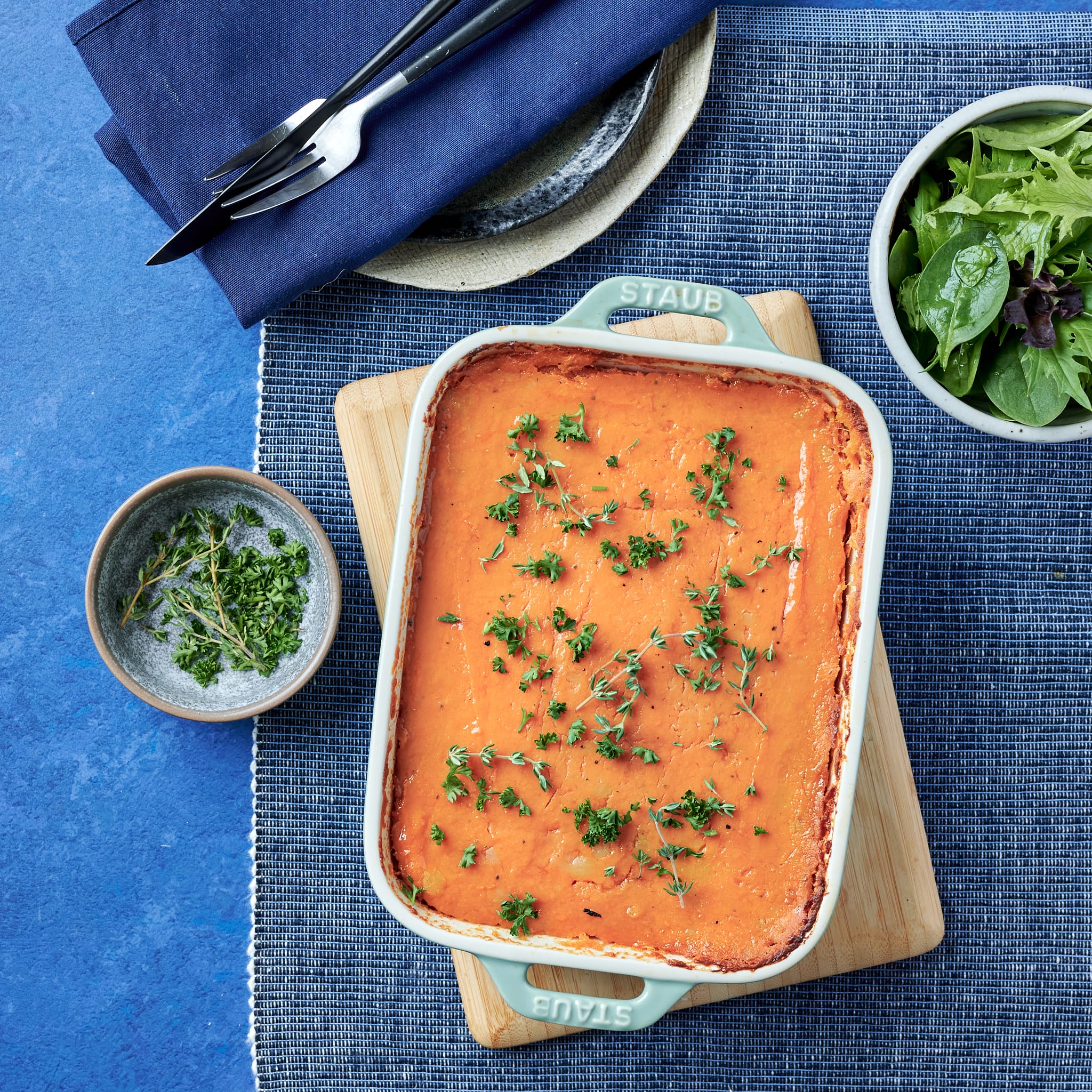 Foil Lentil Shepherd's Pie