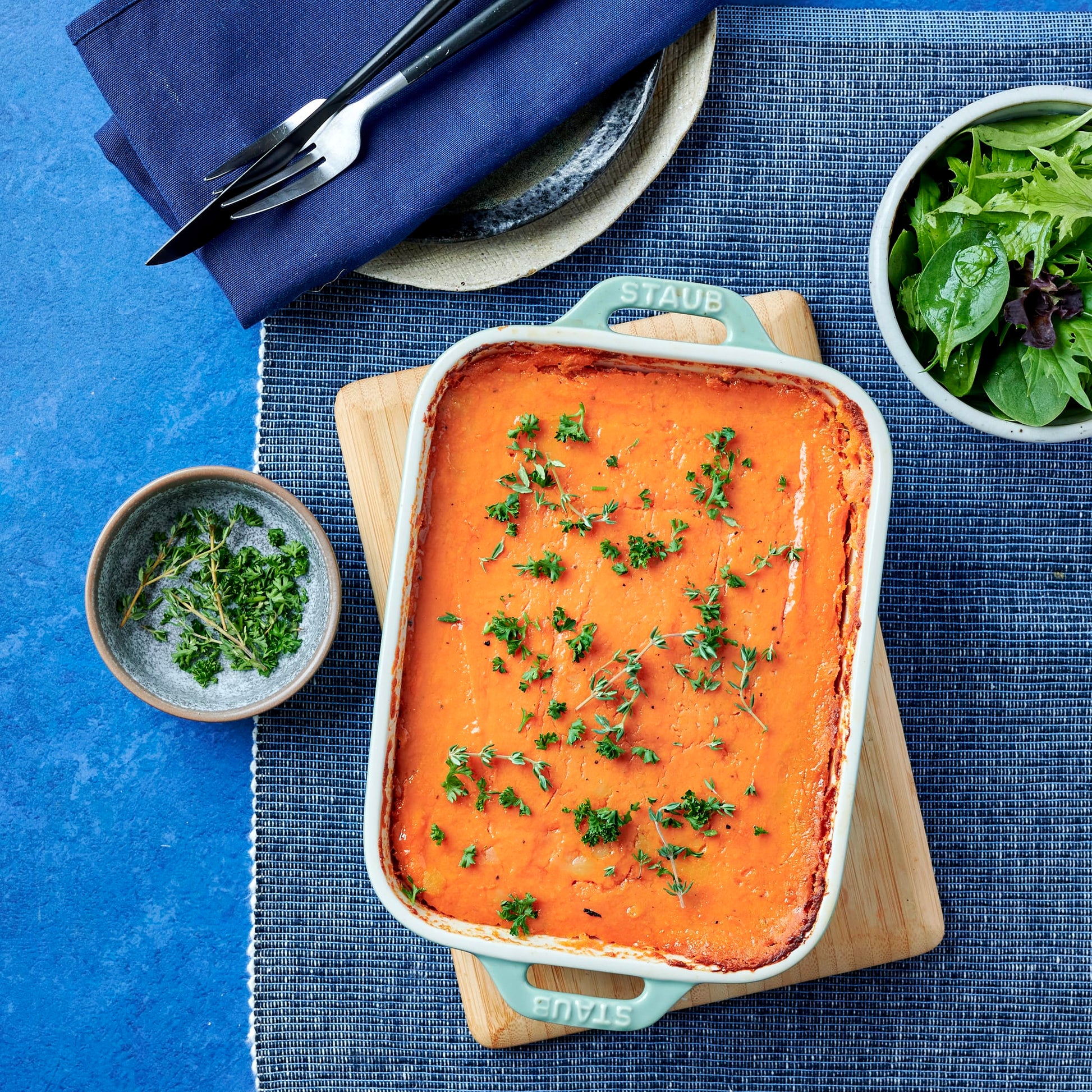 Foil Lentil Shepherd's Pie