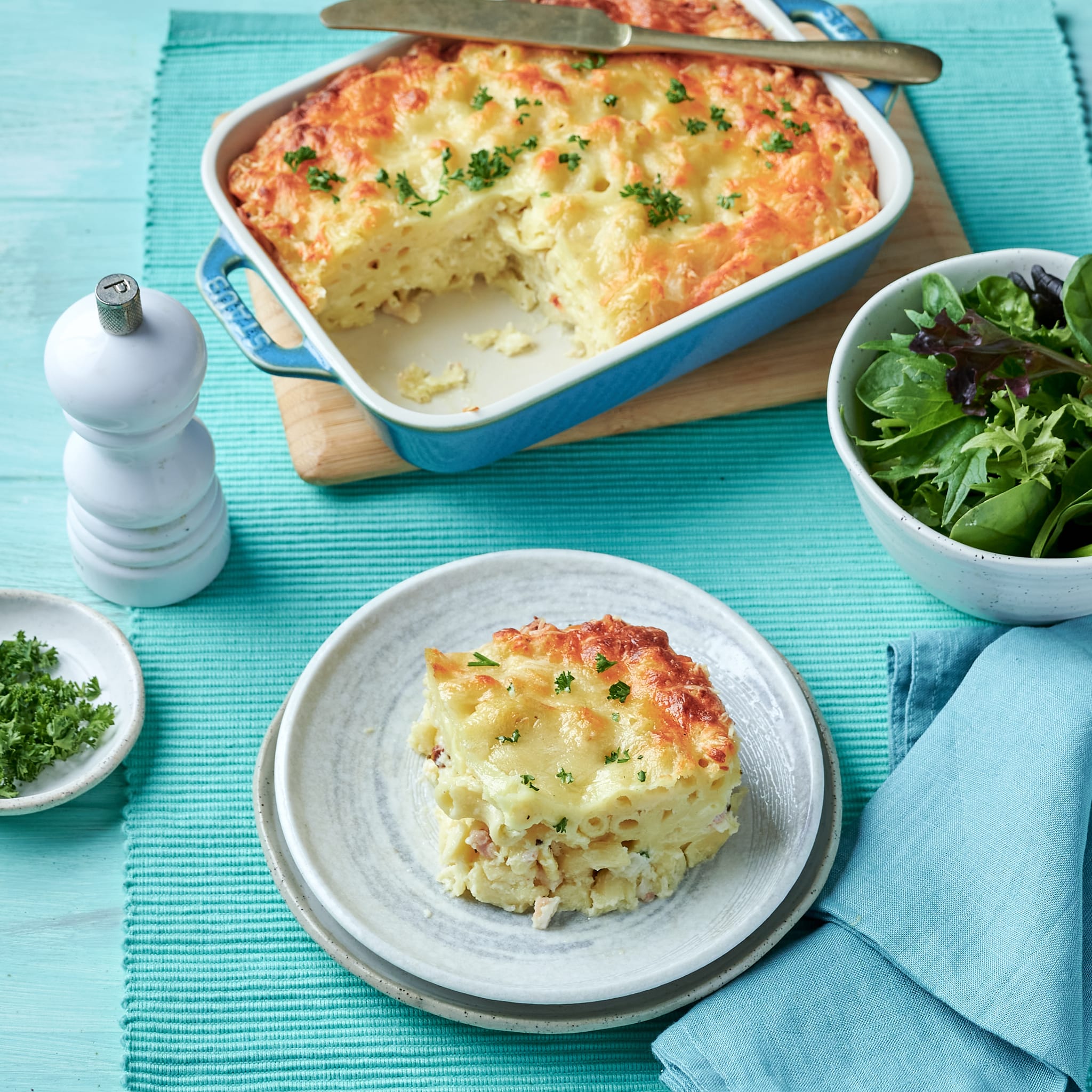 Foil Mac and Cheese with Bacon
