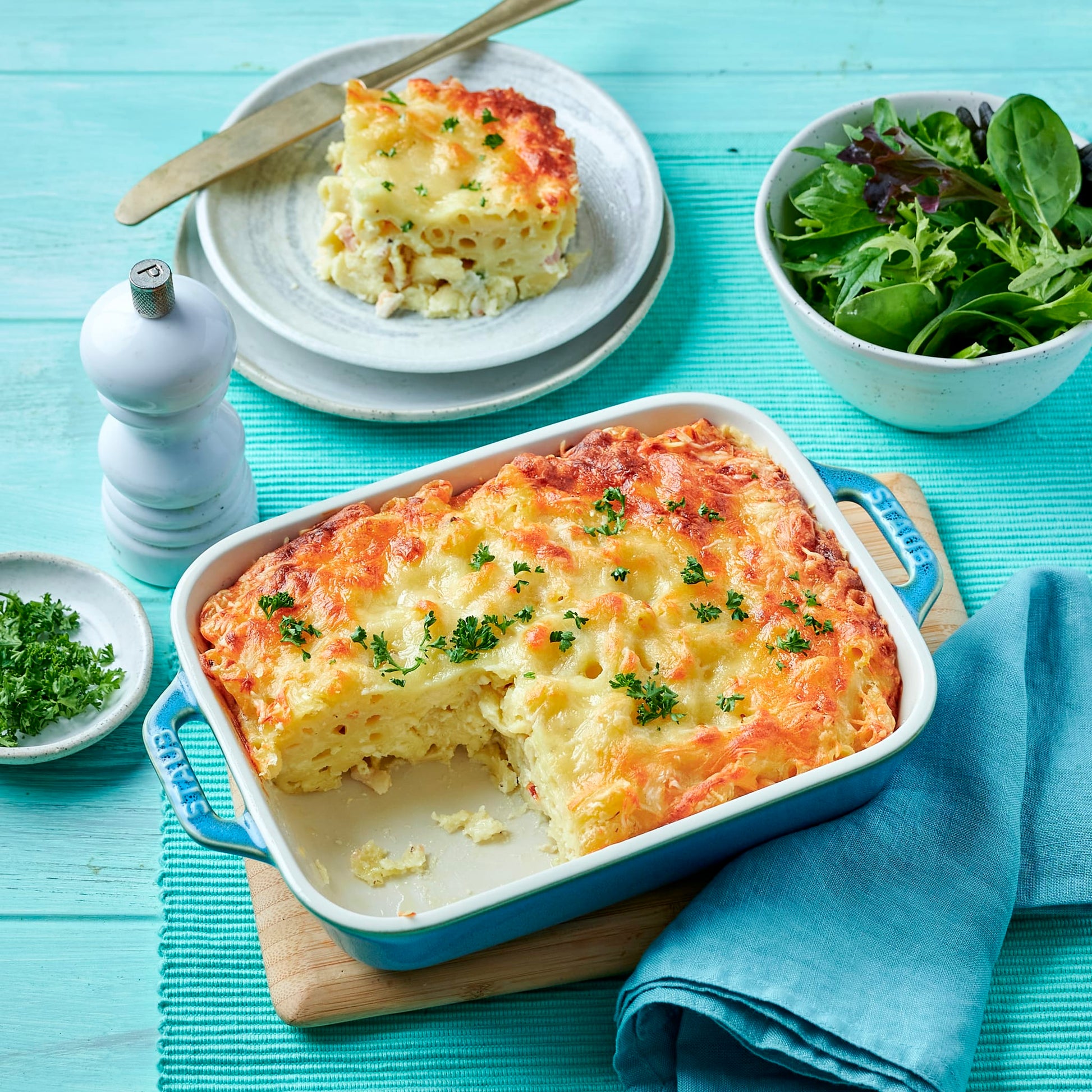 Foil Mac and Cheese with Bacon