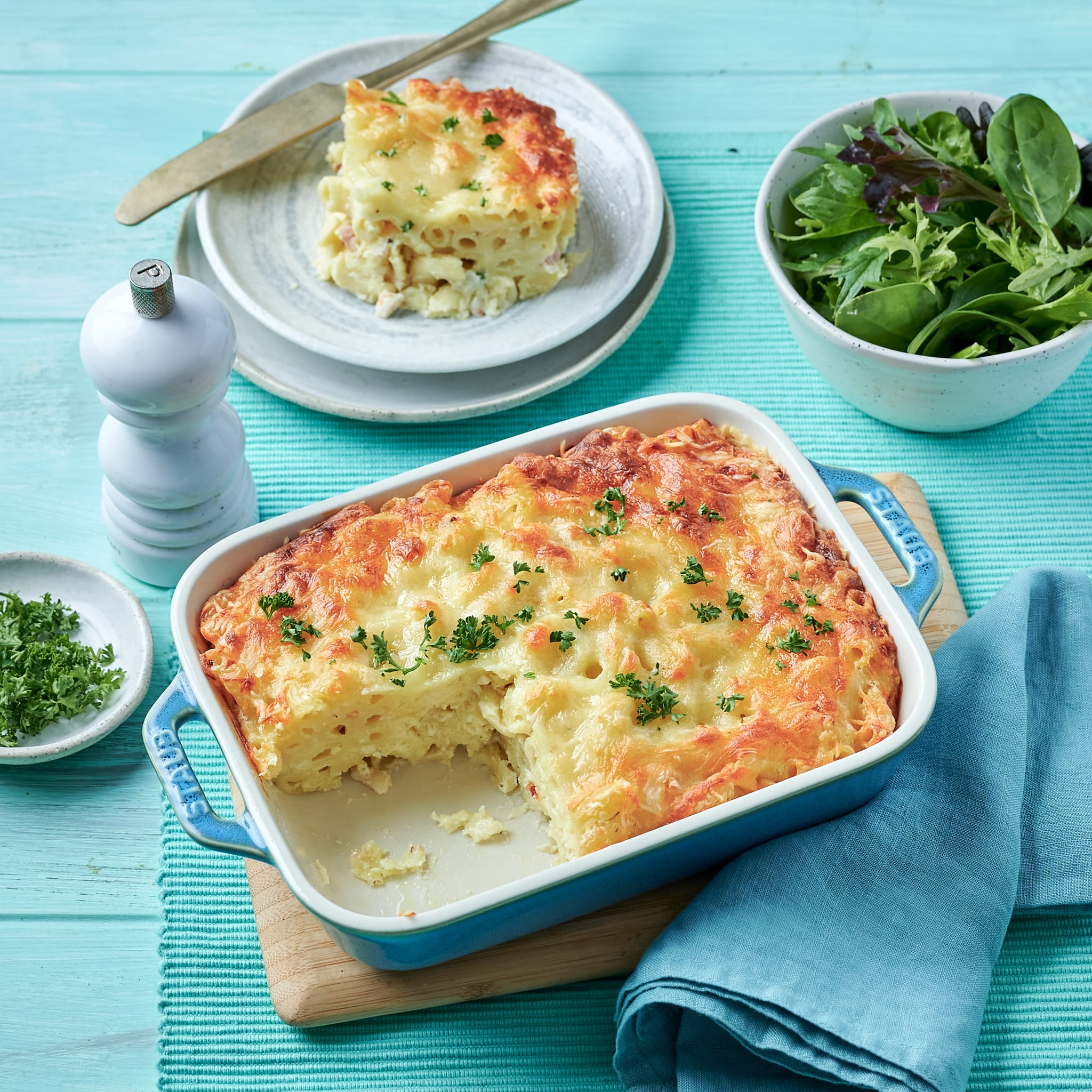 Foil Mac and Cheese with Bacon