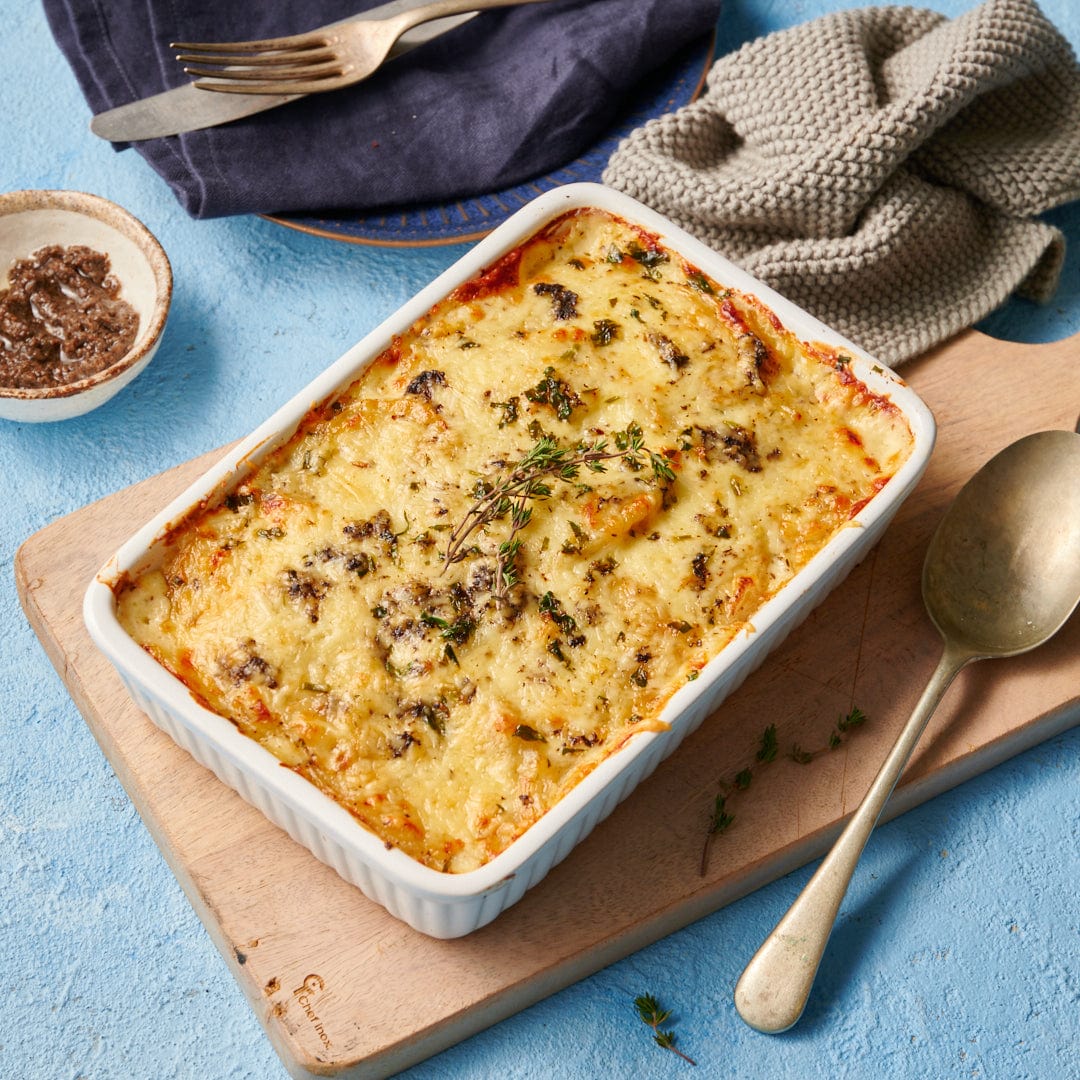 Foil Truffade (Potatoes Gratin with Truffles & Bacon)