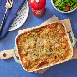 Foil Truffade (Potatoes Gratin with Truffles & Bacon)