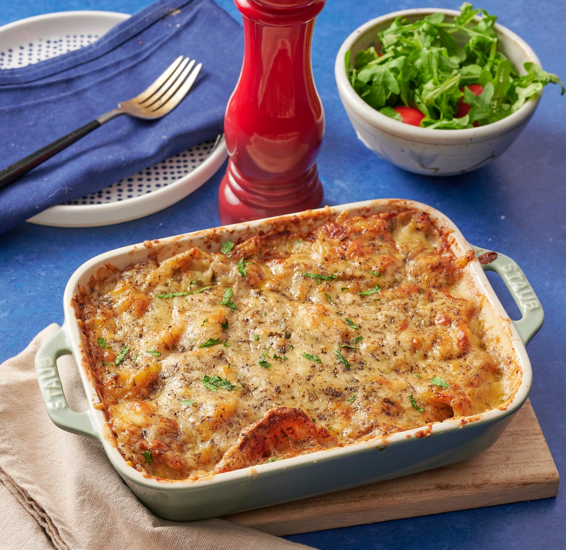 Foil Truffade (Potatoes Gratin with Truffles & Bacon)