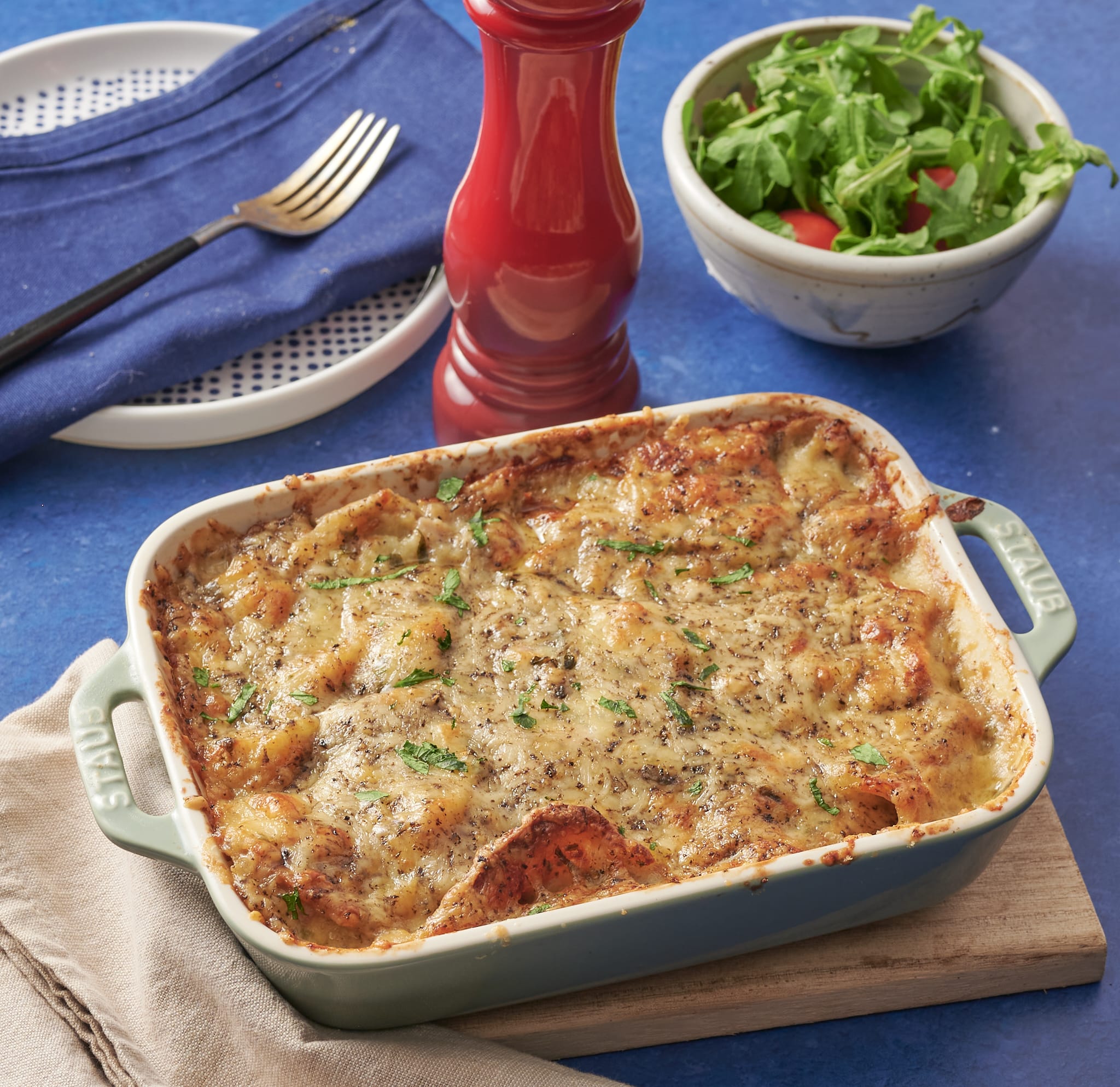 Foil Truffade (Potatoes Gratin with Truffles & Bacon)