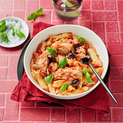 Meals for one Chicken Cacciatore and Penne Pasta