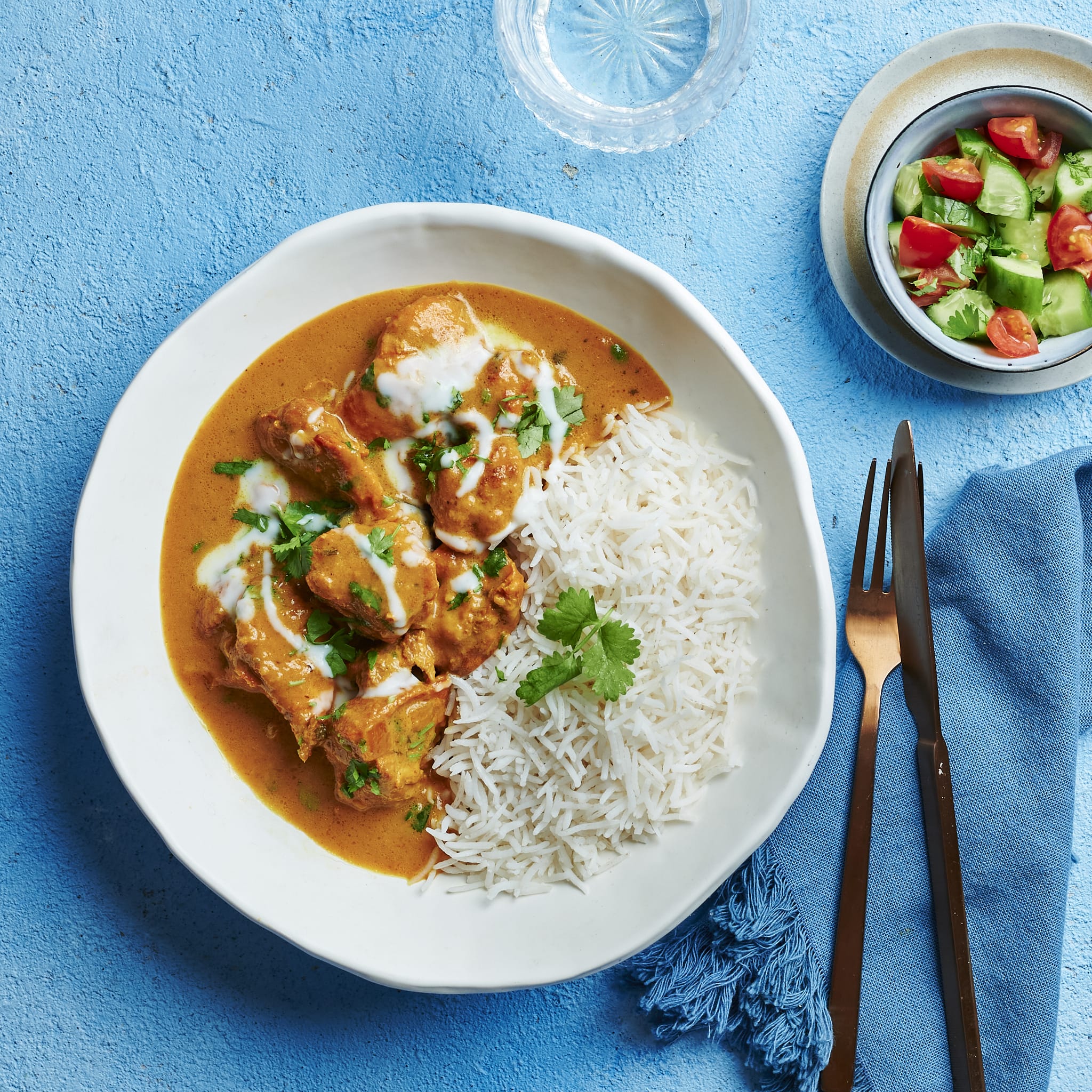 Meals for one Indian Butter Chicken with Rice