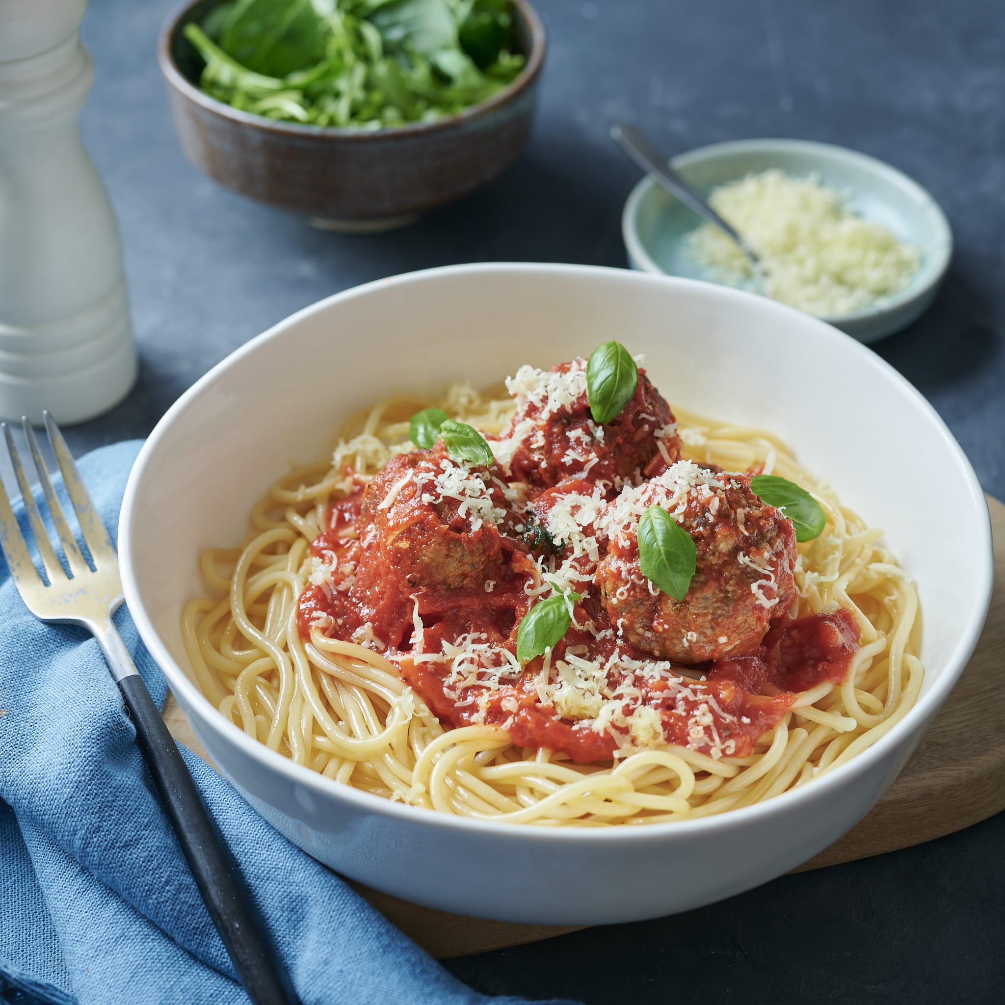 Meals for one Italian Meatballs with Spaghetti