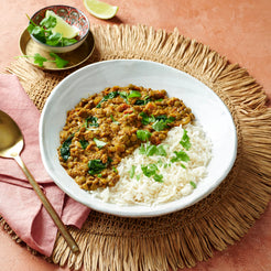 Meals for one Lentil Dahl With Basmati Rice