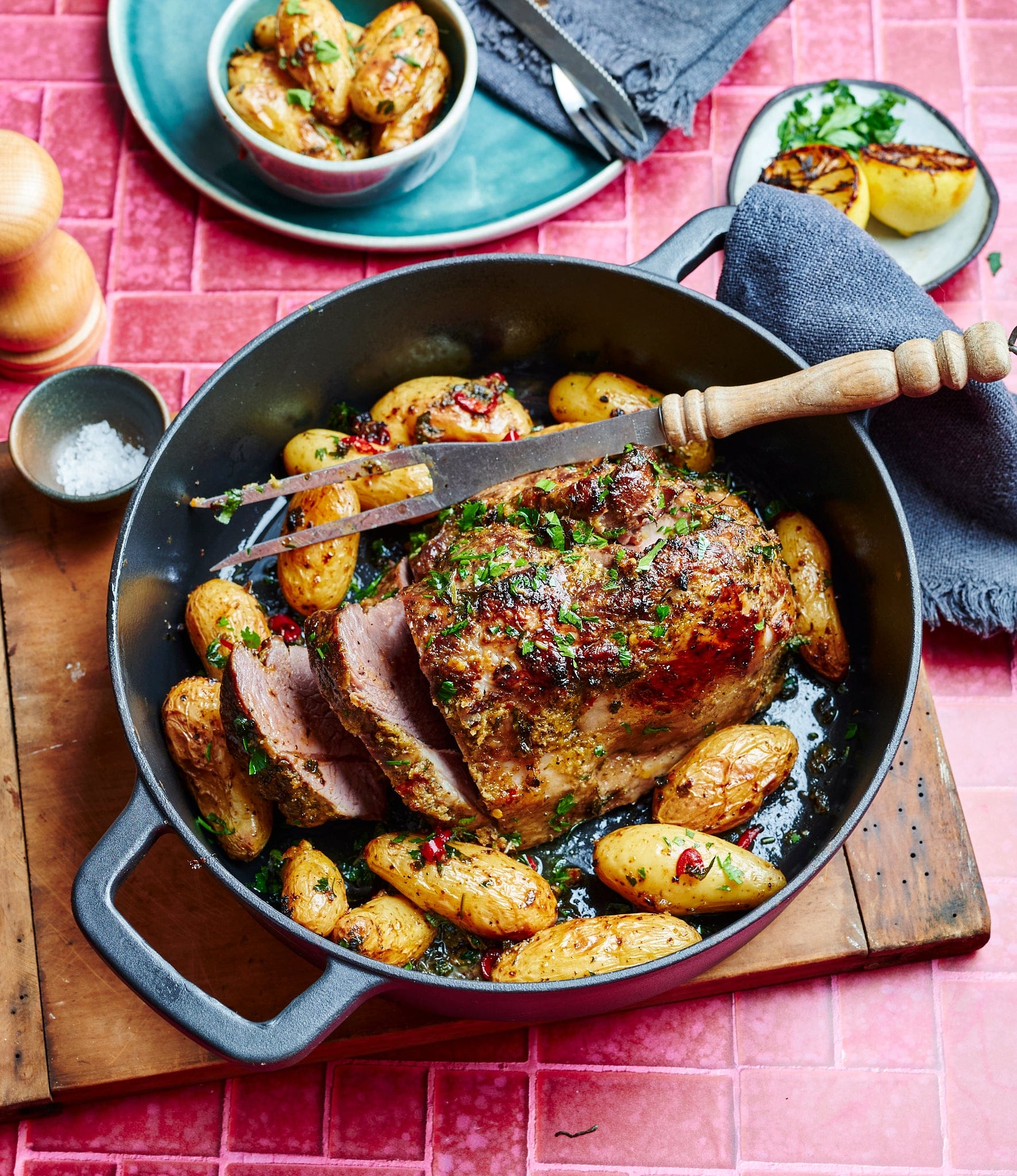 Other Greek Style Slow Cooked Lamb Roast Leg, 1.5 kg