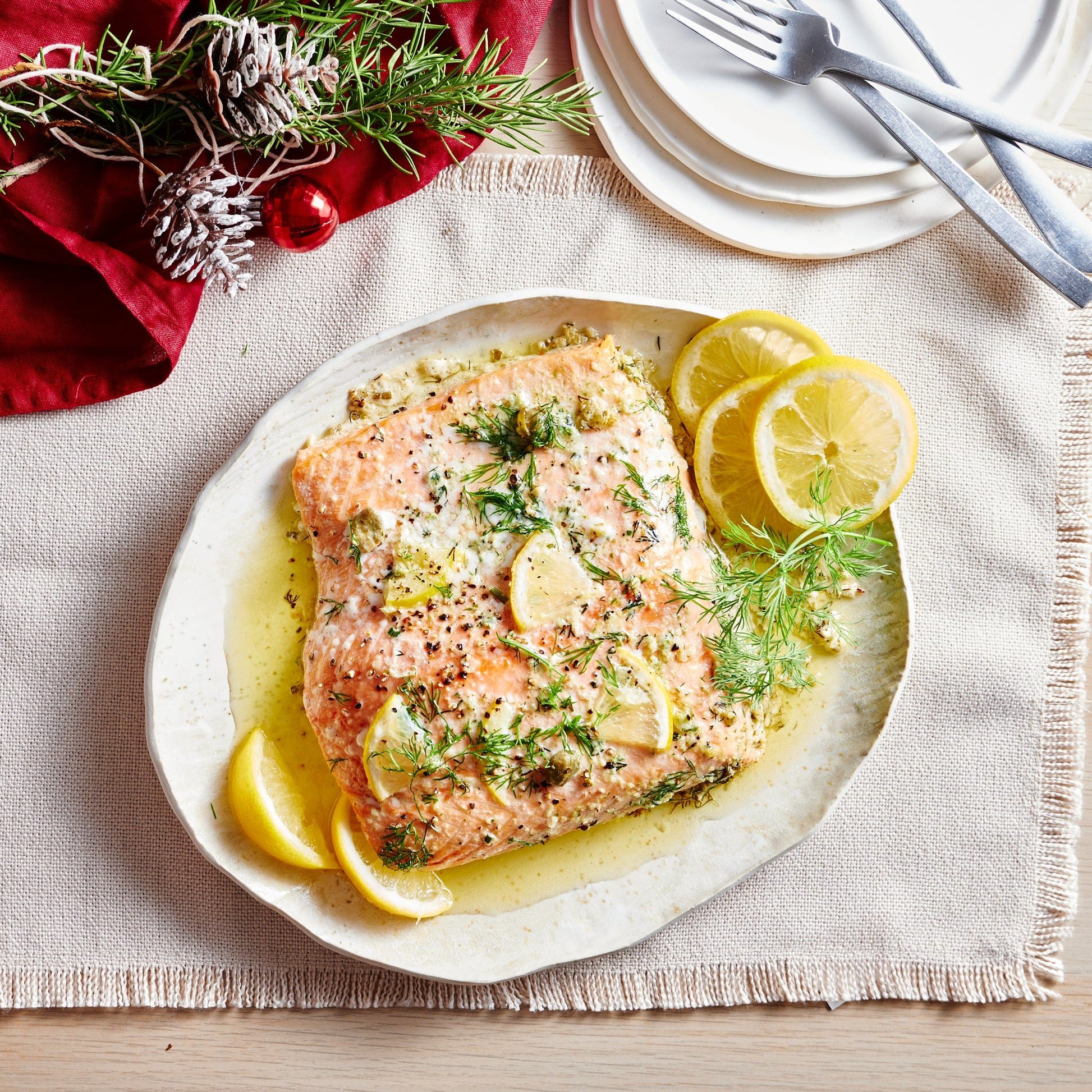 Other Lemon and Capers Marinated Salmon, Serves 6-8