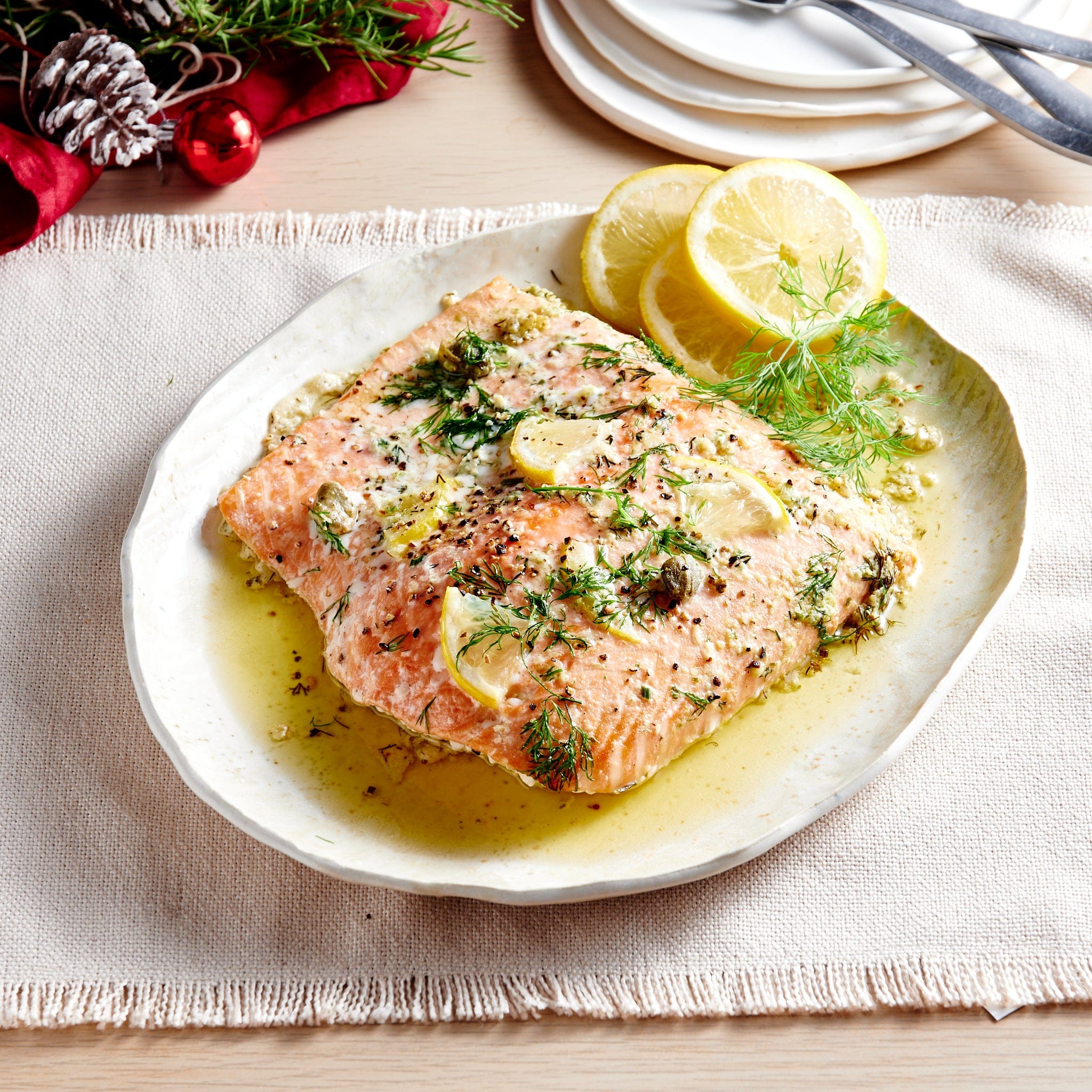 Other Lemon and Capers Marinated Salmon, Serves 6-8