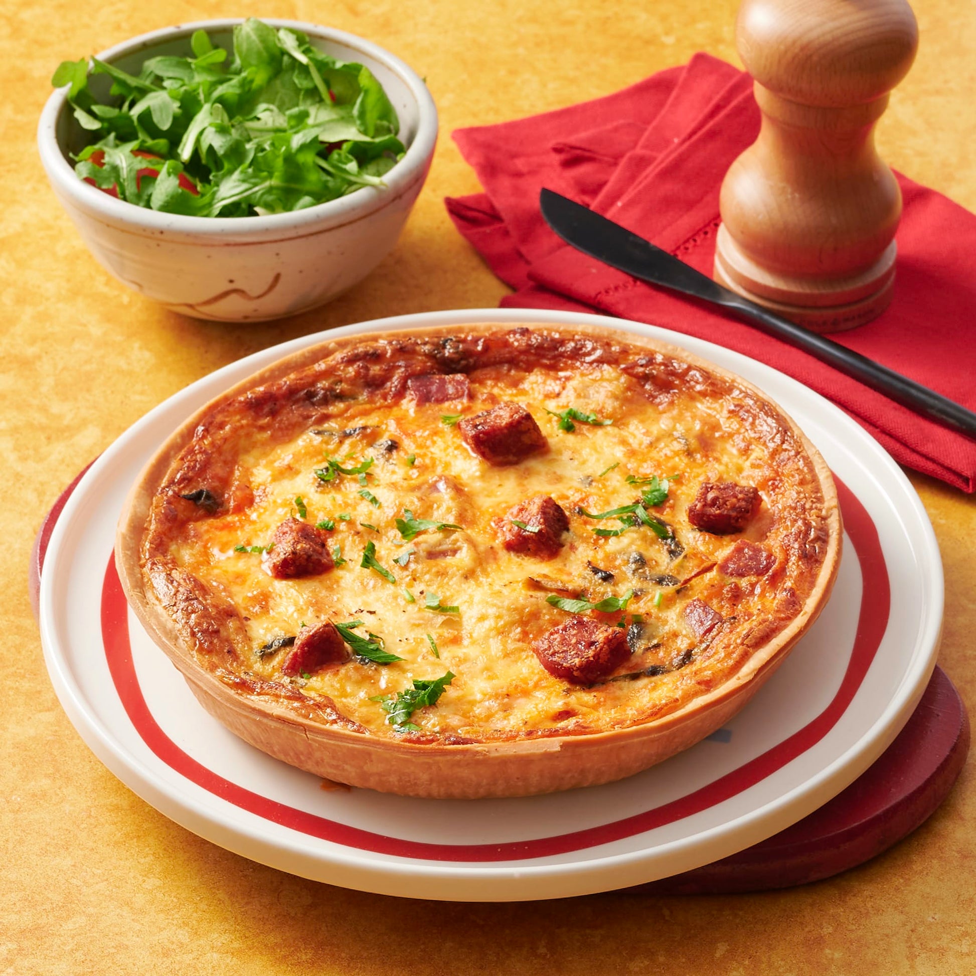 Quiche / Pie / breads Chorizo Quiche Family Size