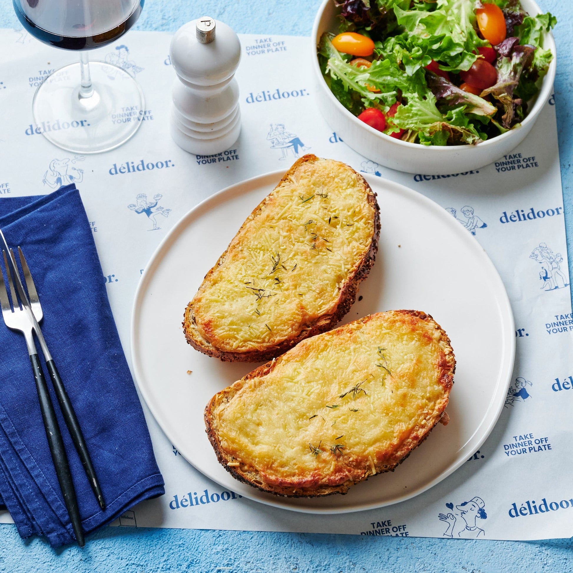Quiche / Pie / breads Croque Monsieur x2