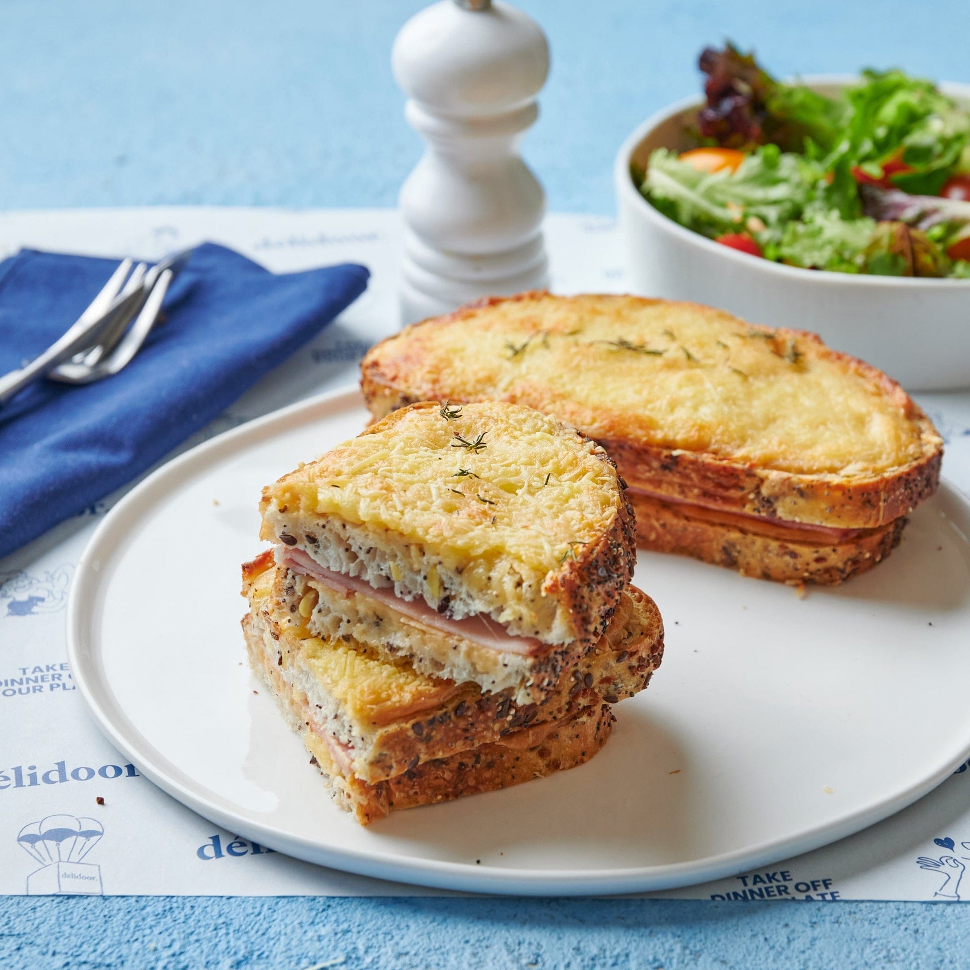 Quiche / Pie / breads Croque Monsieur x2