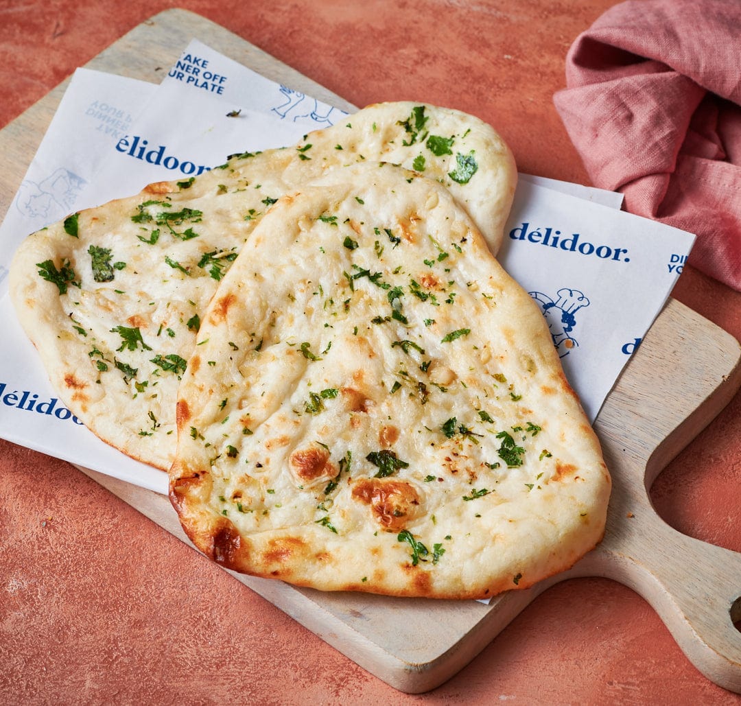Quiche / Pie / breads Garlic Naan