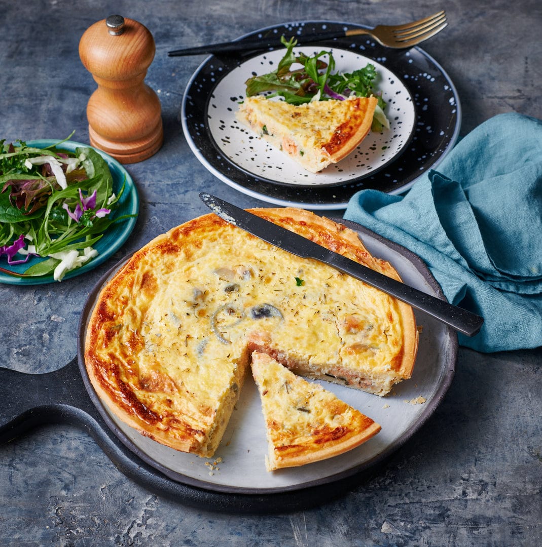 Quiche / Pie / breads Salmon Quiche, Family Size