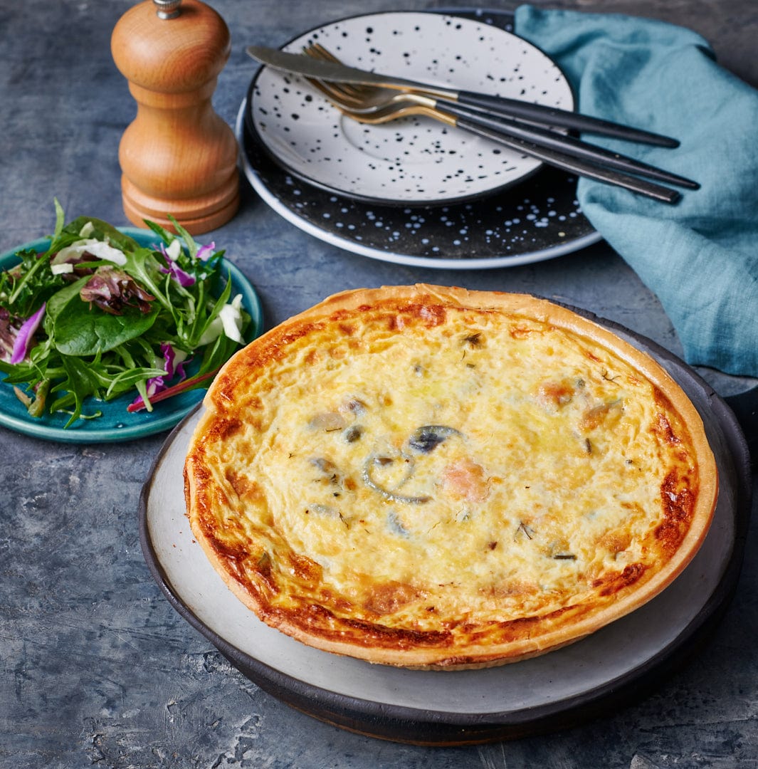 Quiche / Pie / breads Salmon Quiche, Family Size