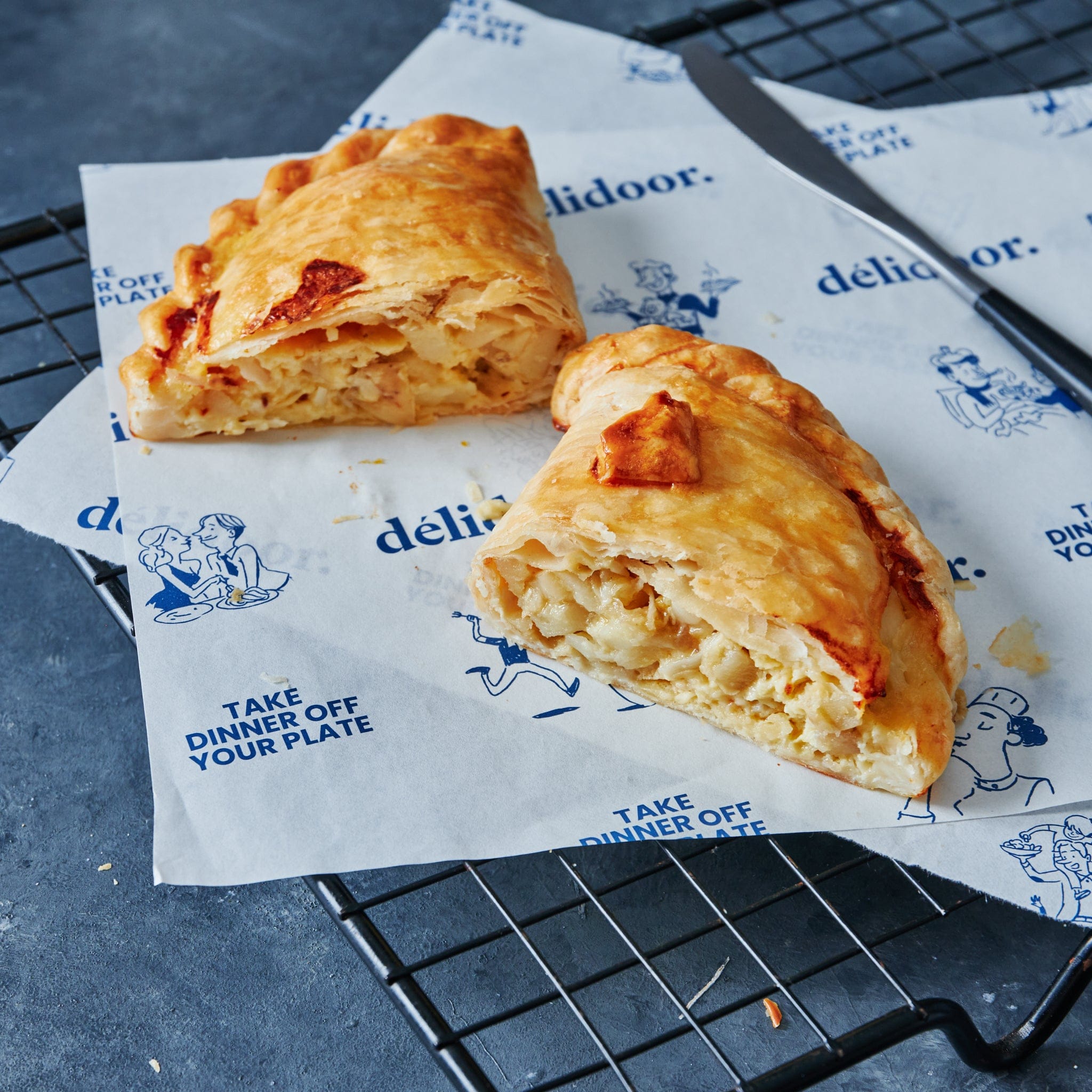 Quiche / Pie / breads Traditional Cheese & Onion Pasty, by the Proper Pasty Company