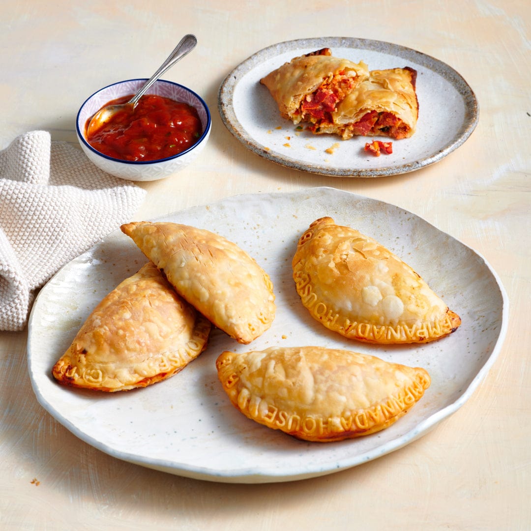 Quiche / Pie / breads Vegetarian Empanadas with Tomato, Cheeses & Basil by the Empanada House, 4*100g