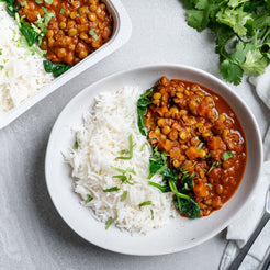 Ready to eat Meal Chickpea & Spinach Curry With Basmati Rice
