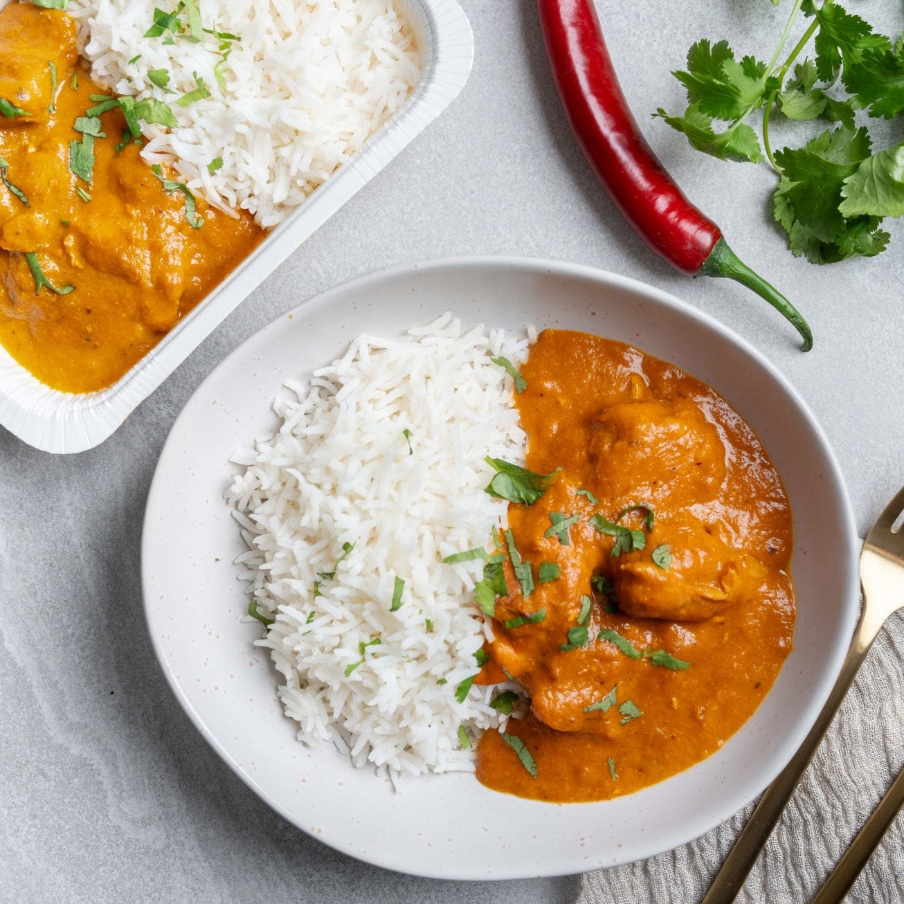 Ready to eat Meal Indian Butter Chicken with Rice
