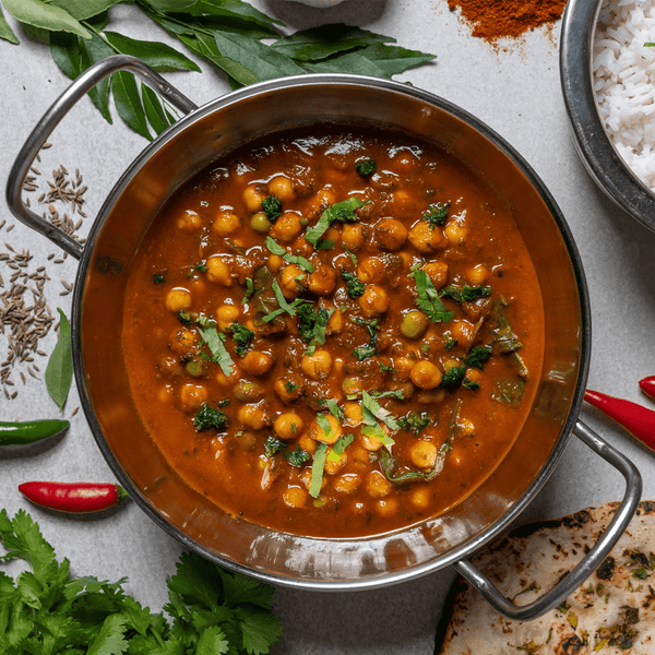 Ready to eat Meal North Indian Chickpea & Spinach Curry