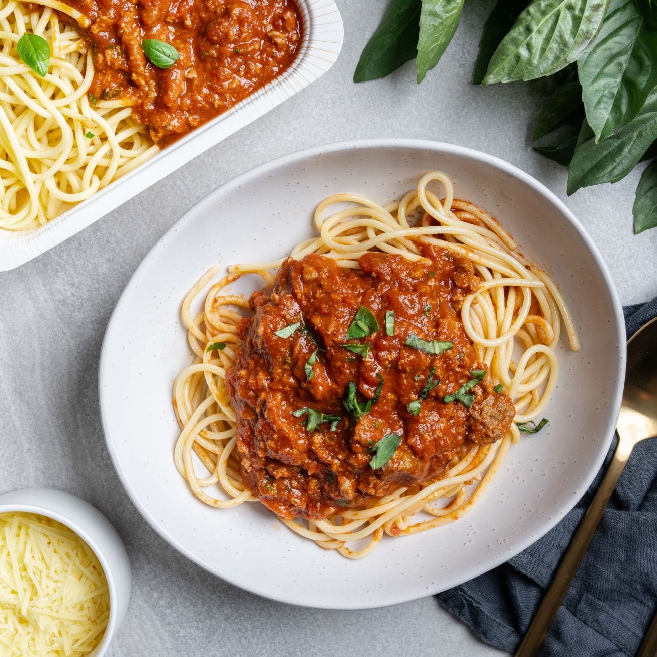 Ready to eat Meal Spaghetti with Bolognese Sauce