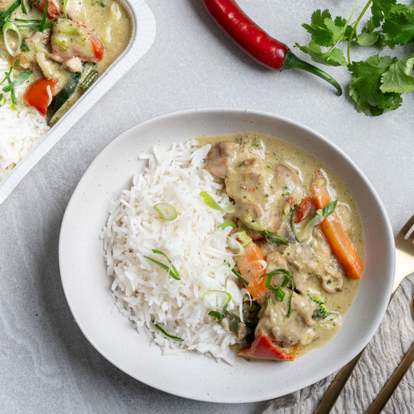 Ready to eat Meal Thai Green Chicken Curry with Basmati Rice