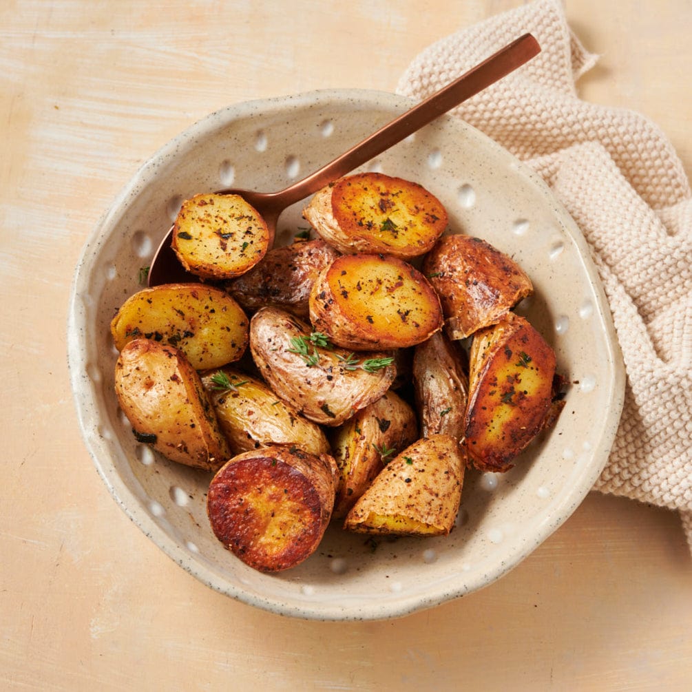 Roasted Garlic Rosemary Kipfler Potatoes