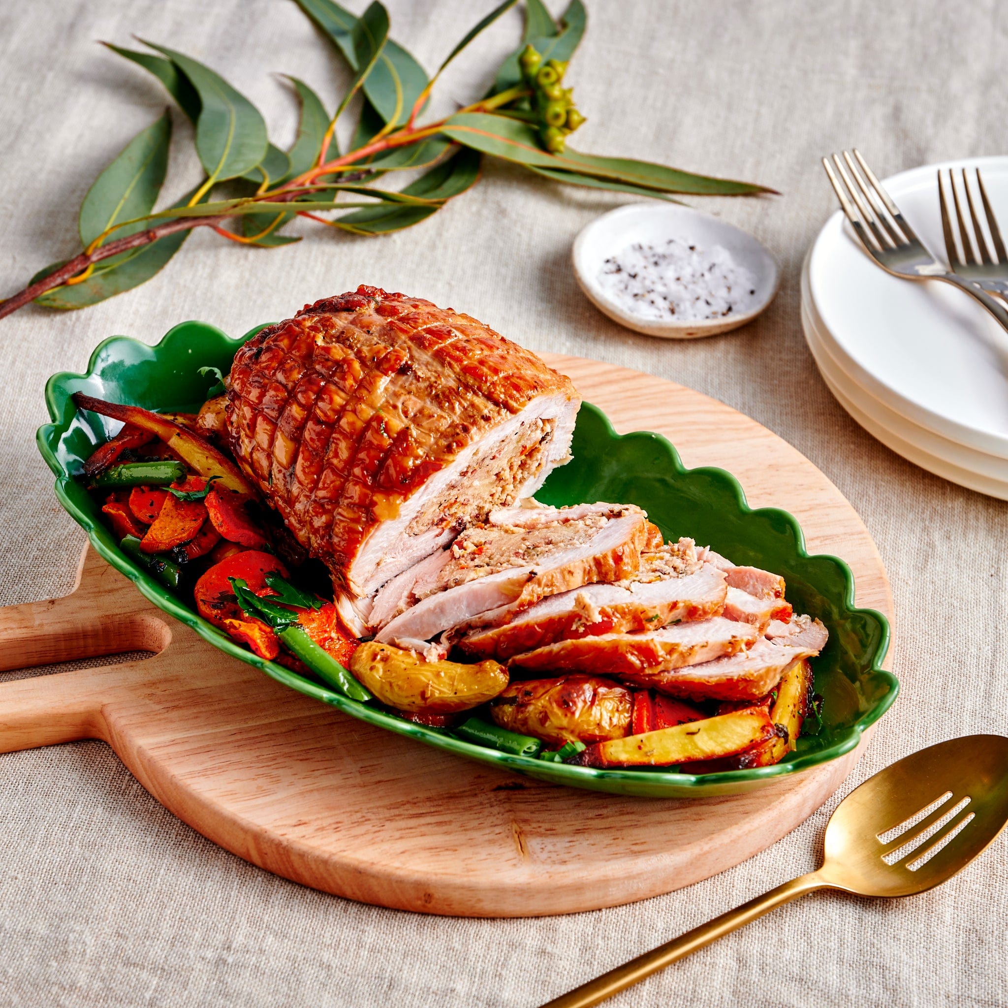 Special 1.2kg Stuffed Turkey Breast Cranberries & Chestnuts Stuffing, to be cooked, serves 4-6.