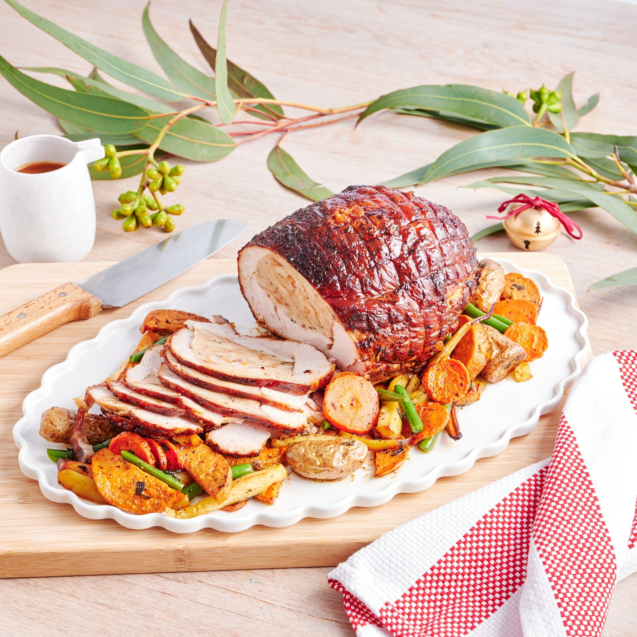 Special 2.5kg Stuffed Turkey Breast Cranberries & Chestnuts Stuffing, to be cooked, serves 8-12.