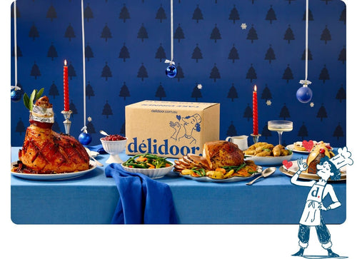 Xmas email - Christmas table hero with chef